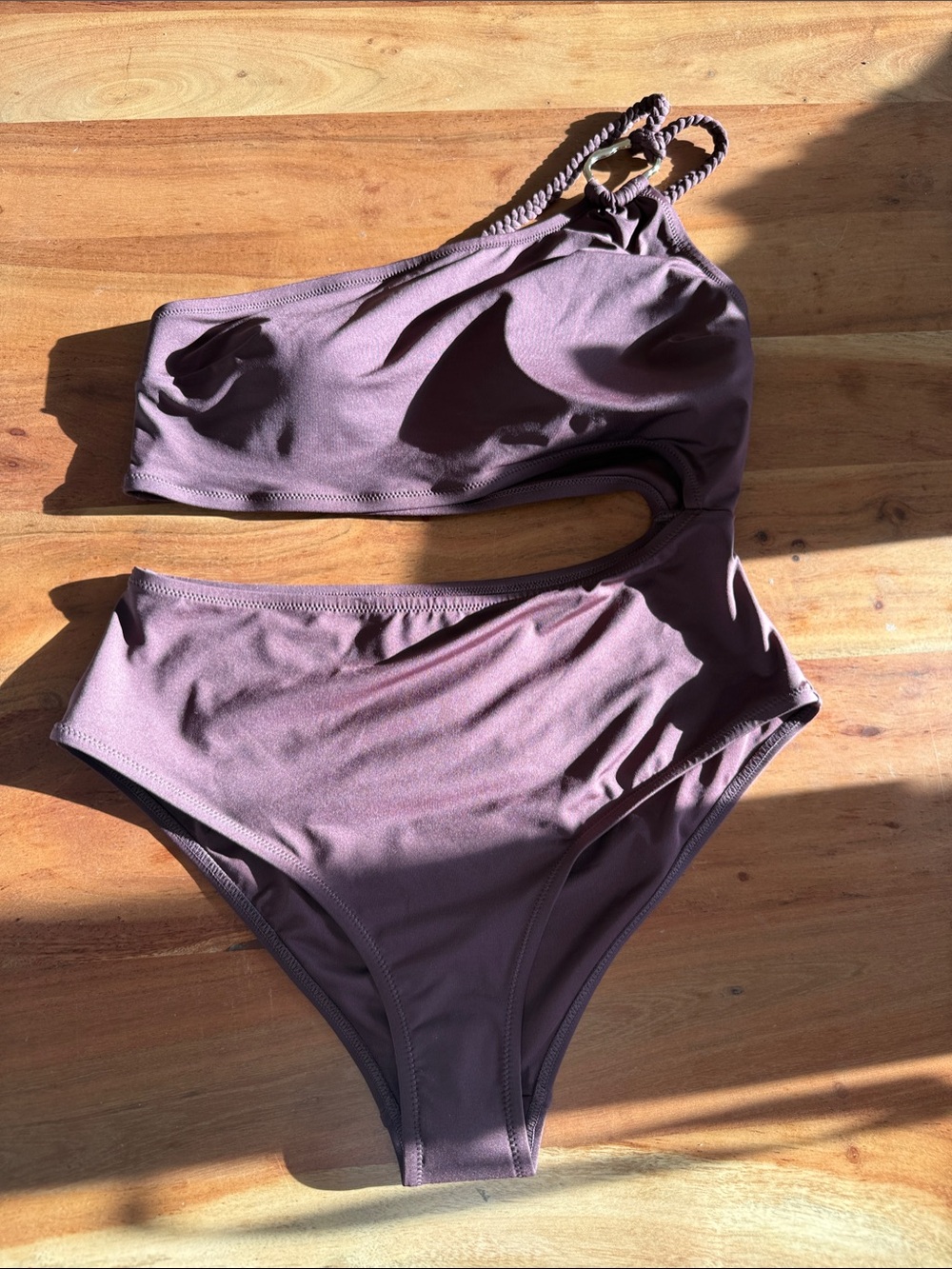 H&M One-Shoulder Cutout Swimsuit
